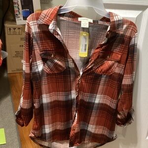 Passport Red and White Plaid Jacket